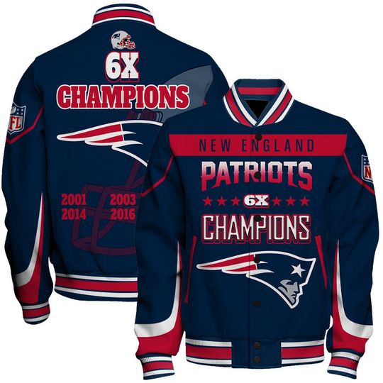 New England Patriots Bowl Champions Varsity Jacket
