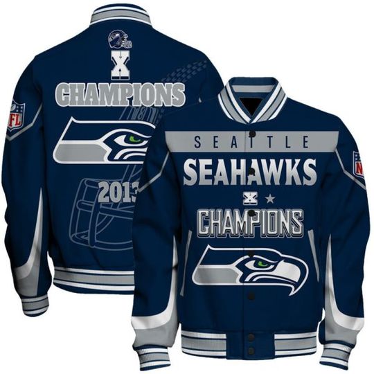 Seattle Seahawks Bowl Champions Varsity Jacket
