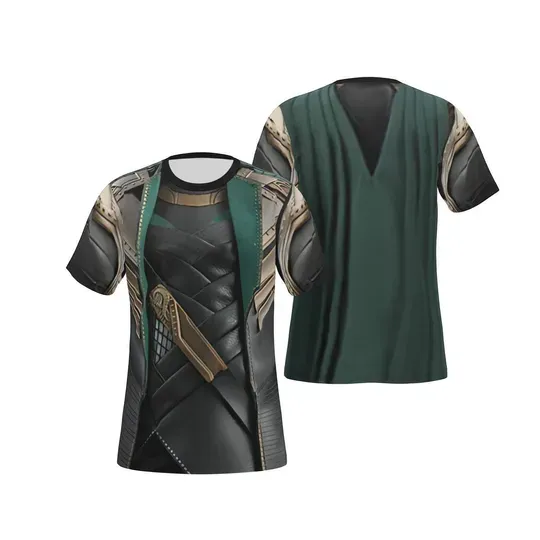 Loki Costume, Loki Cosplay, Marvel Avengers Doomsday Dress, Rundisney Tee