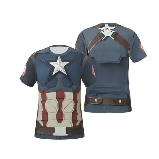 Captain America Costume Shirt, Avengers Doomsday Cosplay, Marvel Costume Rundisney Tee