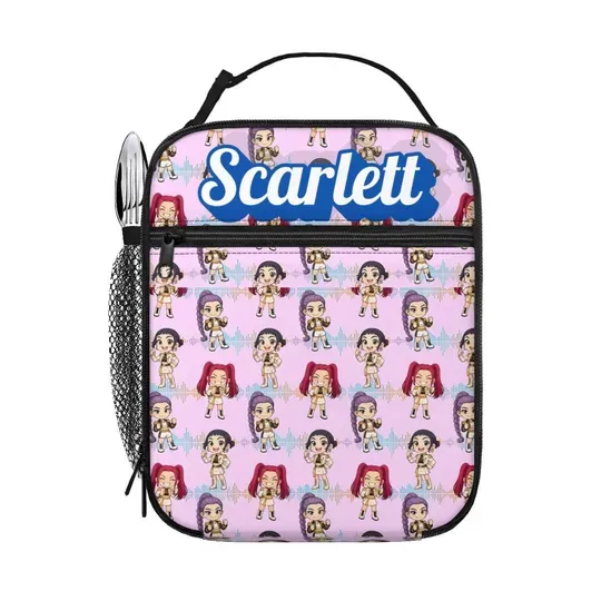 Kpop Demon Hunter Lunch Bag for Kids, Huntrix Lunch Bag