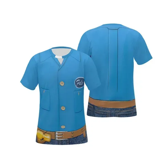 Discover Fix-It Felix Costume T-Shirt, Wreck It Ralph Cosplay Shirt, Disney Jersey Rundisney Tee