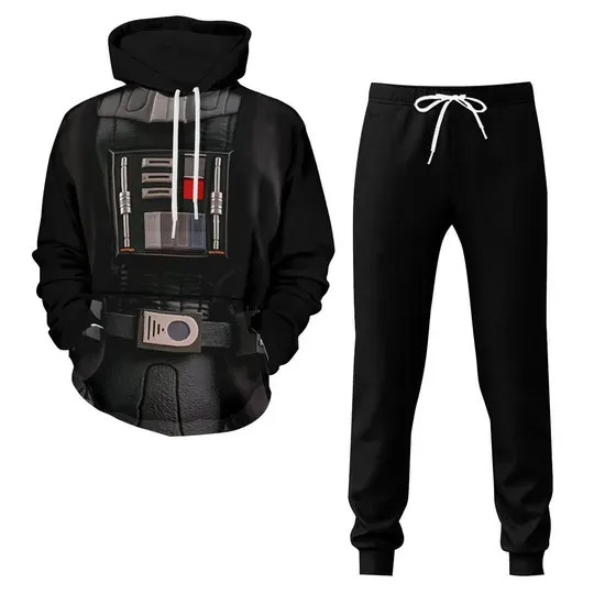 Darth Vader Hoodie Joogers Sets, Star Wars Cosplay Tracksuit
