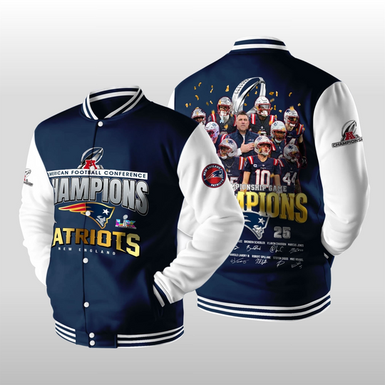Discover 2026 NE Patriots Super Bowl AFC Championship Jacket