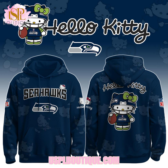 Discover Seattle Seahawks x Hello Kitty Hoodie