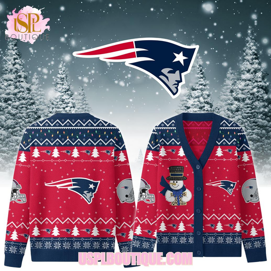 New England Patriots x Christmas Knitted Cardigan Jacket