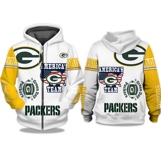 Discover Packers America’s Team Zip Hoodie