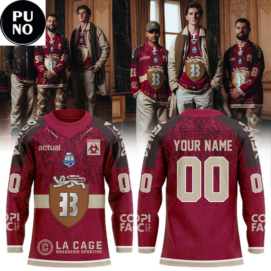 Discover Boxers de Bordeaux Maillot City 25_26 Notre Ville Notre Blason Notre Armure Personalized Hockey Jersey