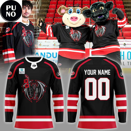 Discover Greensboro Gargoyles x Canes Affiliation Weekend 2026 Personalized Hockey Jersey
