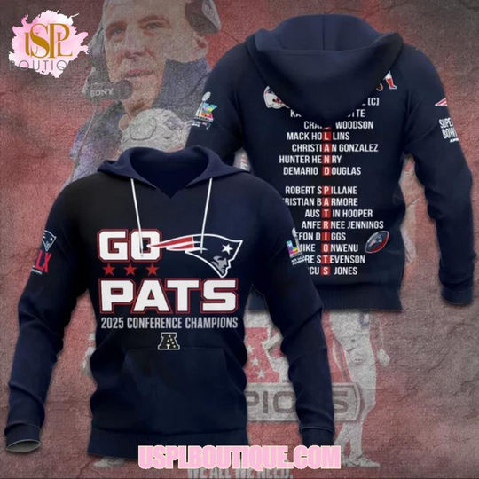 Discover New England Patriots “Go Pats” Champions 2026 Hoodie