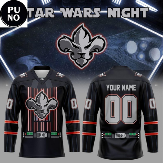 Discover Lions de Trois-Rivières x Star Wars Night 2026 Personalized Hockey Jersey