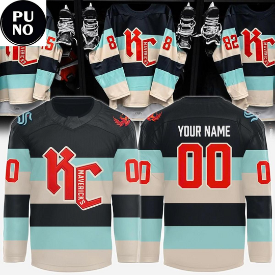 Discover Kansas City Mavericks Affiliate Night 2026 Seattle Kraken Personalized Hockey Jersey