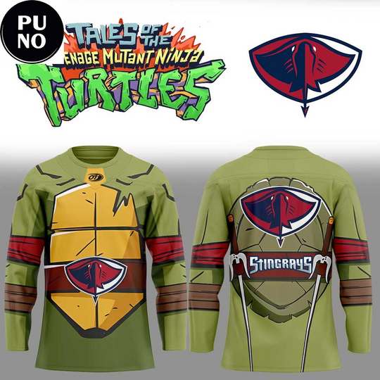 Discover South Carolina Stingrays x Tales Of The Teenage Mutant Ninja Turtles Night 2026 Hockey Jersey
