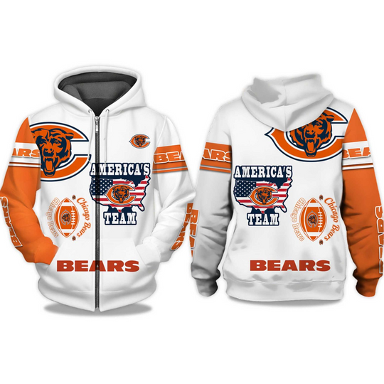 Discover Bears America’s Team Zip Hoodie