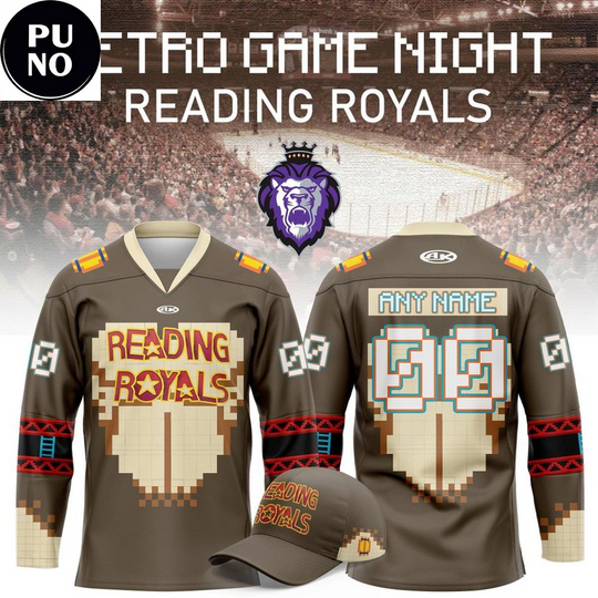 Discover Reading Royals Retro Game Night 2026 Personalized Hockey Jersey