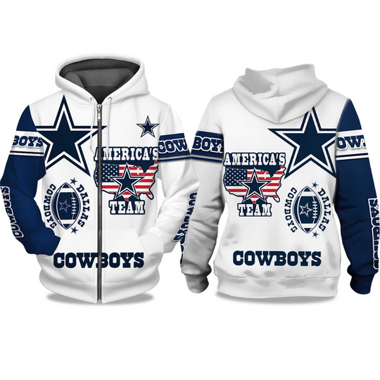 Discover Cowboys America’s Team Zip Hoodie