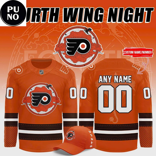 Philadelphia Flyers x Fourth Wing Night 2026 Personalized Hockey Jersey
