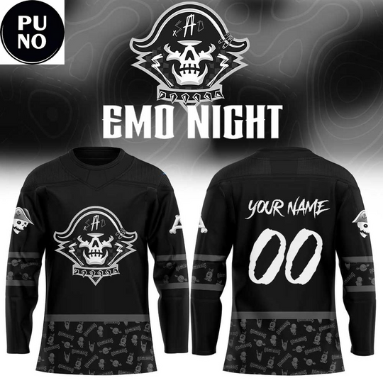 Discover Milwaukee Admirals x Emo Night 2026 Personalized Hockey Jersey