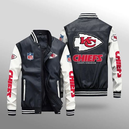 Kansas City Chiefs Leather Varsity Jackets, Football Jacket