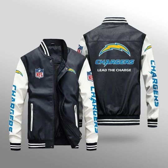 Los Angeles Chargers Leather Varsity Jackets, Football Jacket