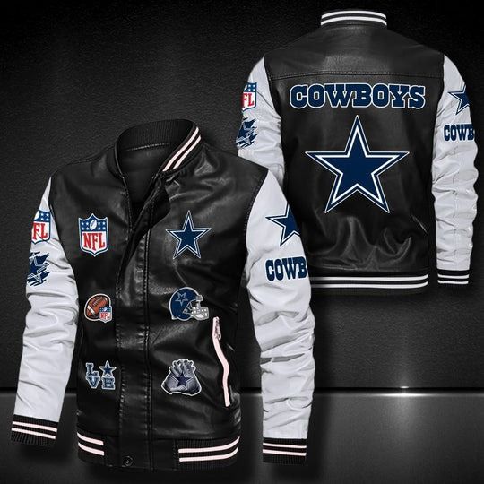 Men’s Dallas Cowboys Leather Varsity Jackets
