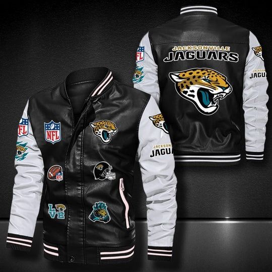 Men’s Jacksonville Jaguars Leather Jacket, Football Jacket, Game Day Merch
