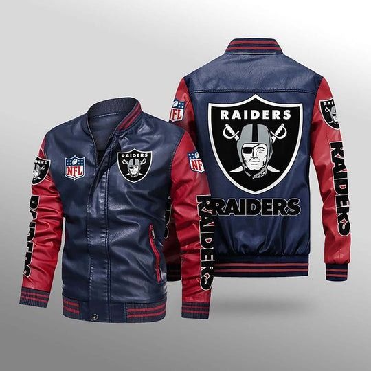 Las Vegas Raiders Leather Varsity Jackets