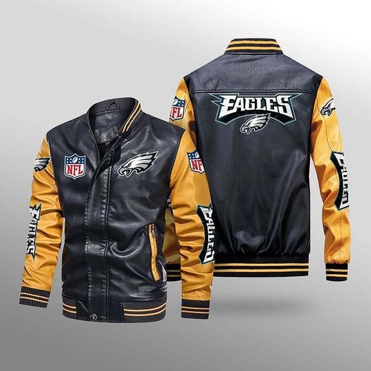 Philadelphia Eagles Leather Varsity Jackets
