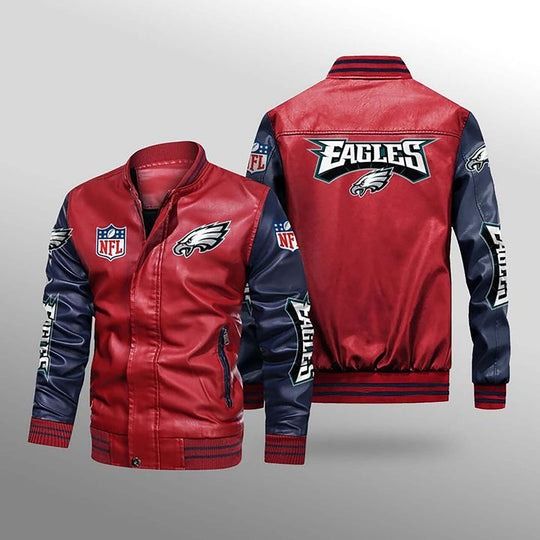 Philadelphia Eagles Leather Varsity Jackets