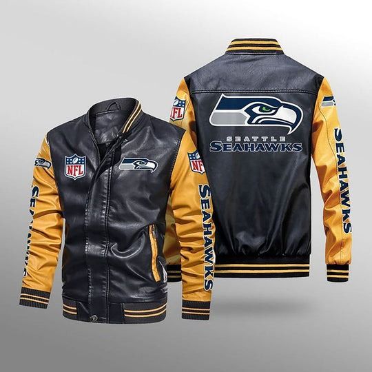 Seattle Seahawks Leather Varsity Jackets