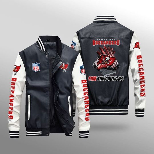 Tampa Bay Buccaneers With Hand Leather Varsity Jackets, Football Jacket, Game Day Merch