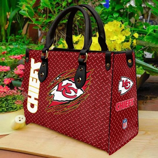 Kansas City Chiefs Leather Hand Bag