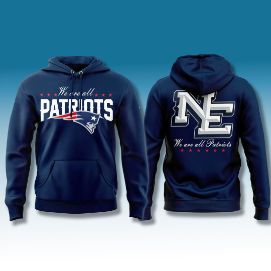 Discover We Are All Patriots Storm Blue Hoodie 2026