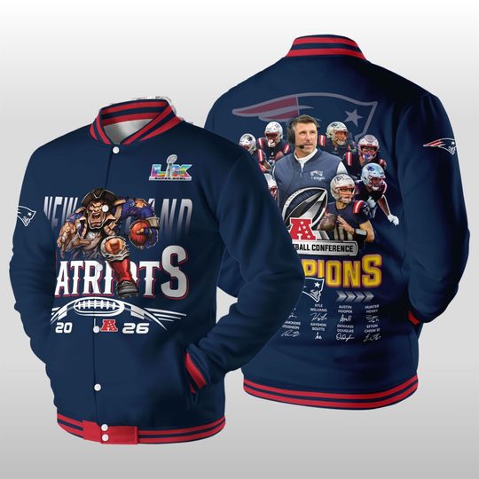 New England Patriots 2026 Super Bowl Baseball Jacket