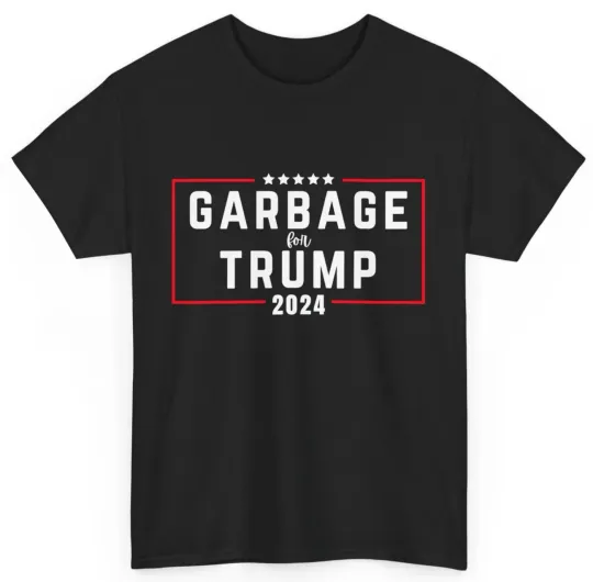 Discover Donald Trump 24 T-shirt, Garbage for Trump 2024 T-Shirt