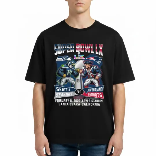 Discover New England Patriot vs. Seattle Seahawk T-Shirt