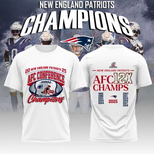 New England Patriots 2026 AFC Champions Limited Shirt