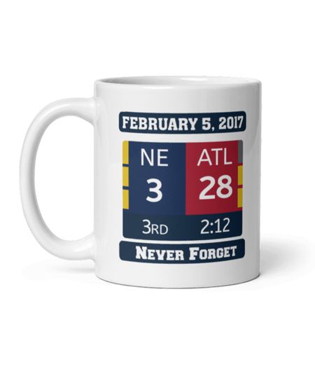New England Patriots vs Atlanta Falcons Super Bowl Funny Football Coffee Mug