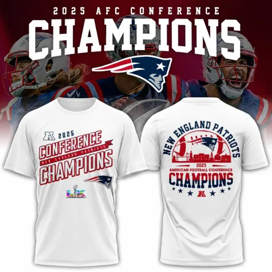 Discover HOT NEW ITEM! New England Patriots x 2026 AFC Conference Champions Tshirt