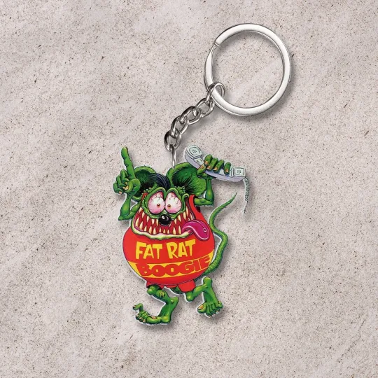 Discover Fat Rat Boogie Rat Fink Acrylic Keychain