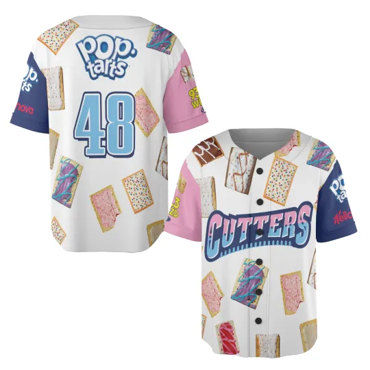 Discover Custom Williamsport Crosscutters Baseball Jersey with Pop Tarts Style Print