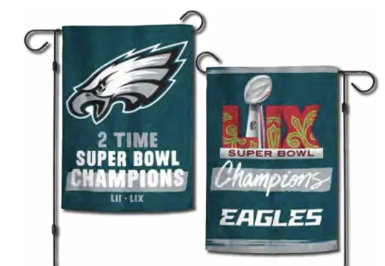 2024 2025 Football Super Bowl LIX Champions Philadelphia Eagles Garden Flag