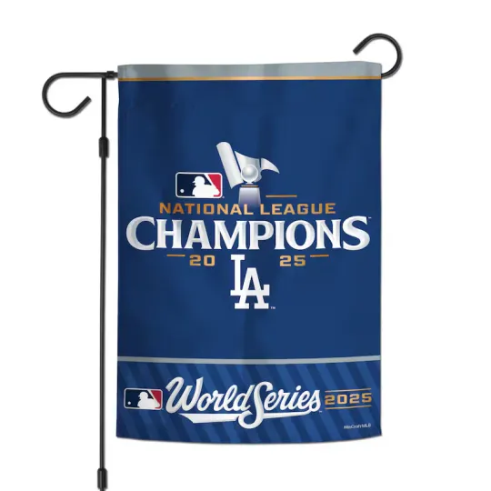2025 Los Angeles Dodgers National League Champions Garden Flag