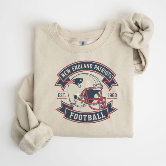 Discover New England Sweatshirt, Vintage New England Football Shirt, Retro Varsity Sports Sweatshirt, 1960 Game Day Sweatshirt, Patriots Sweatshirt.