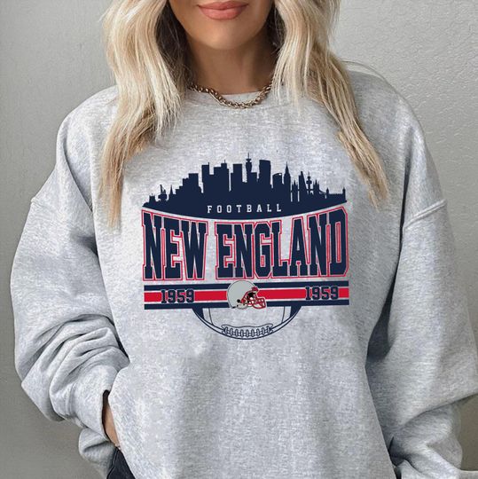 Discover Vintage New England Football Champions Shirt, New England Football Lovers Gift For Fan
