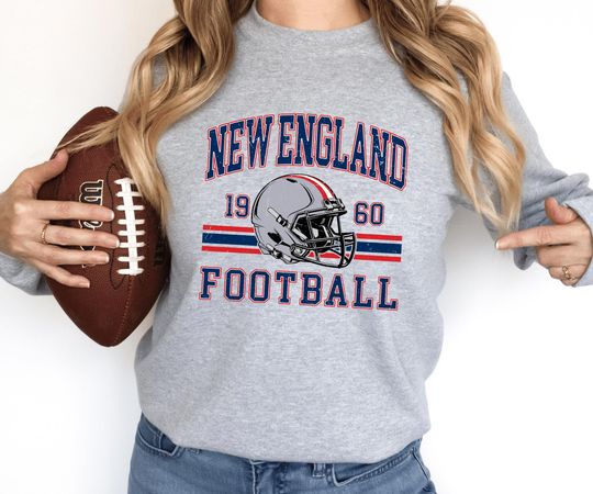 Discover New England Football Shirt, Retro Foxboro Gameday Sweatshirt, Boston Fan Gift Tee, Sport