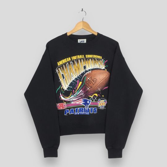 Vintage New England Patriots football Sweatshirt Medium  New England Patriots AFC Super Bowl Champions