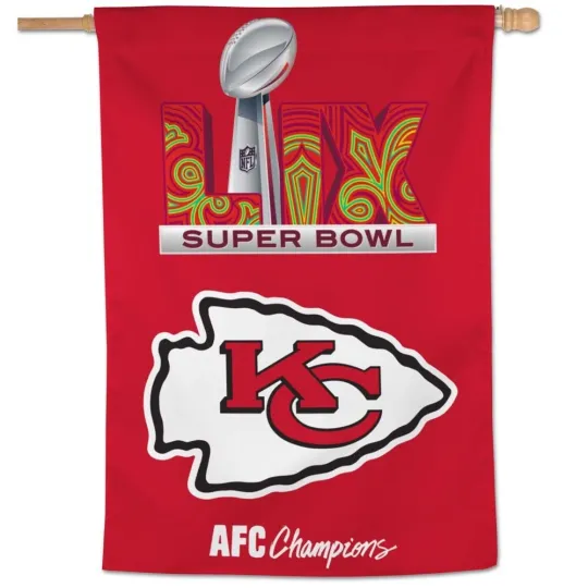 2025 Super Bowl LIX Philadelphia Eagles Kansas City Chiefs Flag