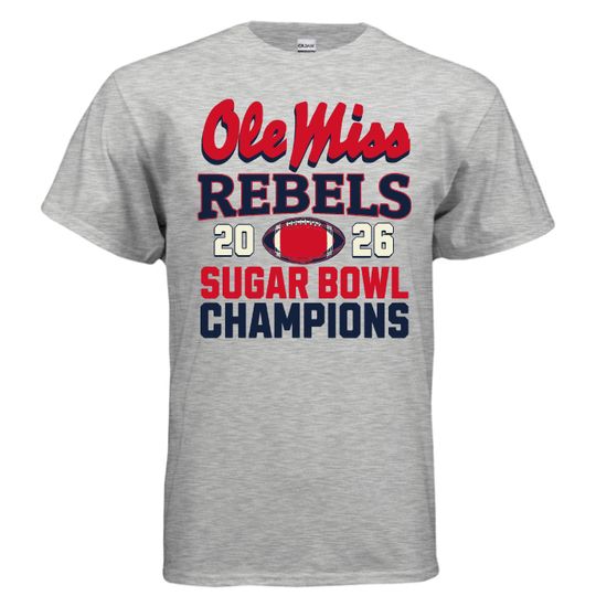 Ole Miss Rebels Sugar Bowl Champs Tee | Mississippi Football Shirt | Rebel Pride Victory Graphic Tee