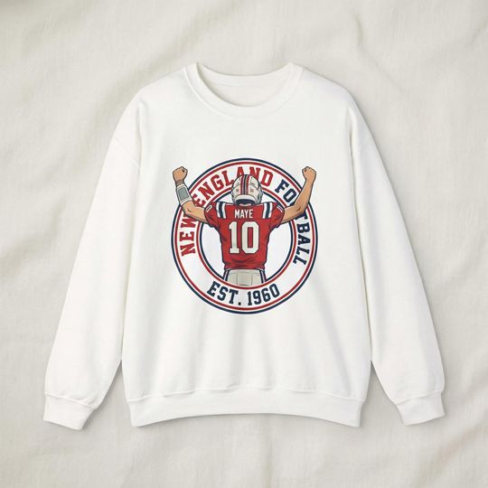 Discover Vintage Style New England Football Sweatshirt, Retro Sports Fan Pullover